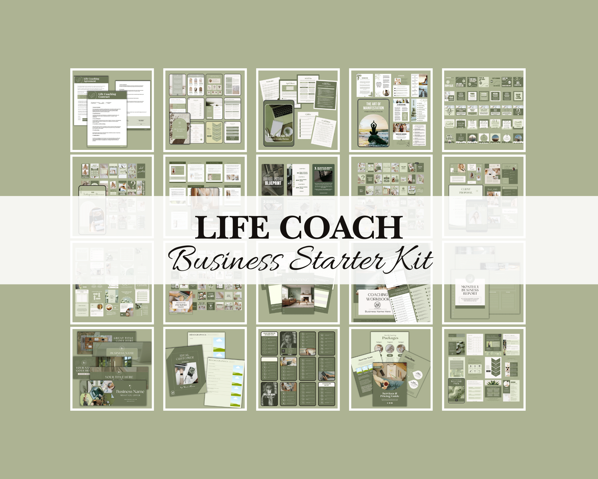 Life Coach Business Starter Kit Templates