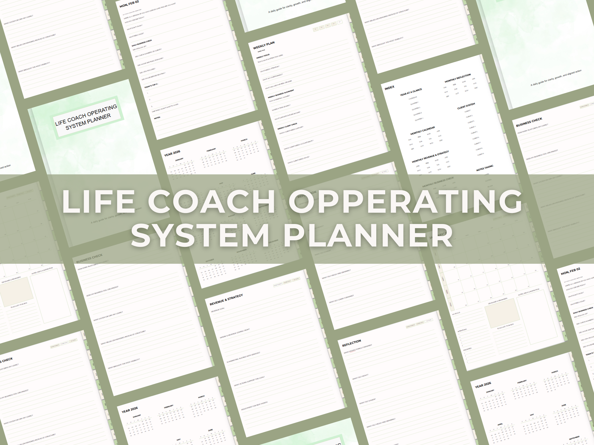 2026 Digital Planner for IPAD: The CEO Operating System & Client CRM (Goodnotes Template) – Image 11