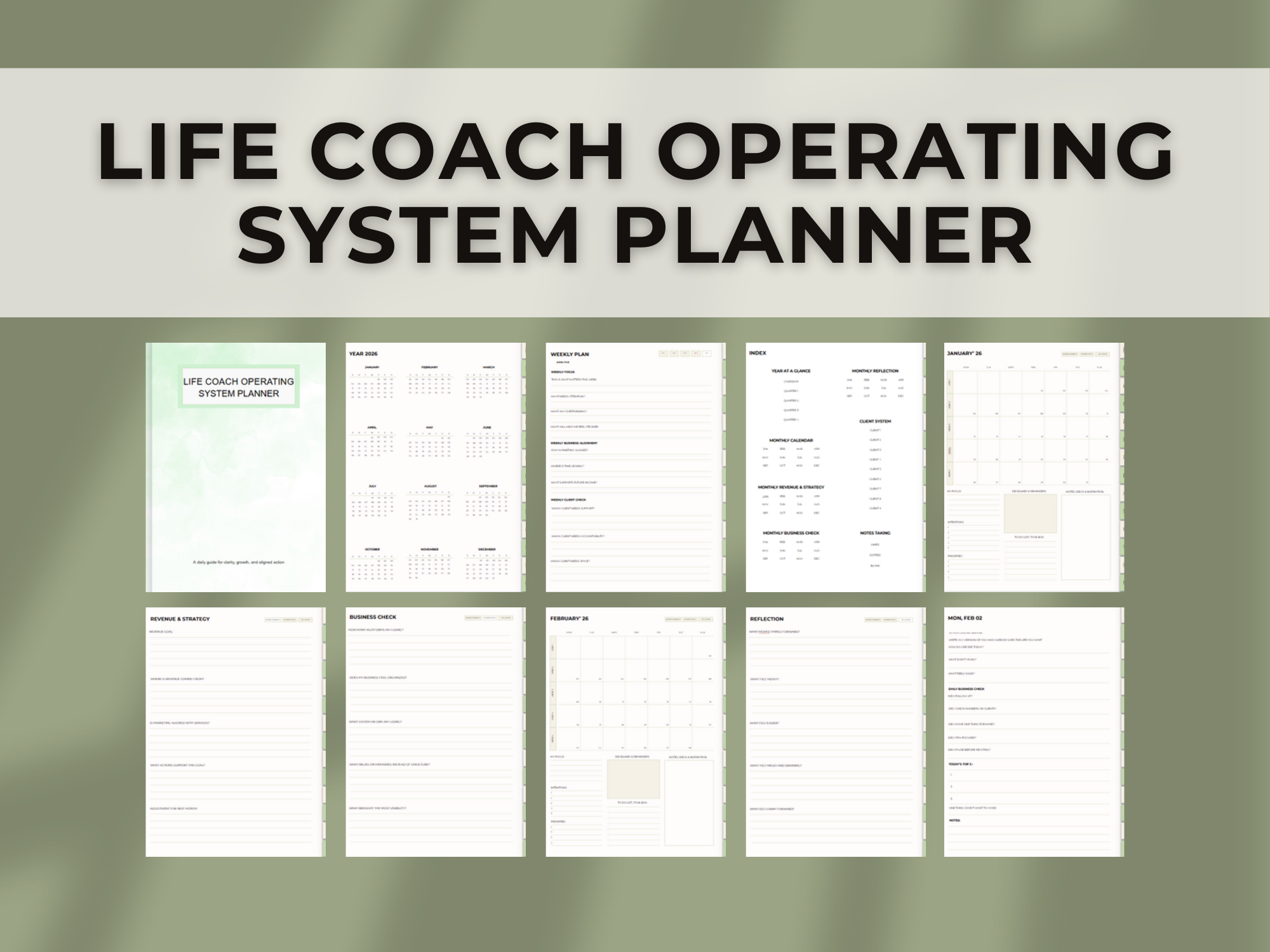 2026 Digital Planner for IPAD: The CEO Operating System & Client CRM (Goodnotes Template) – Image 6