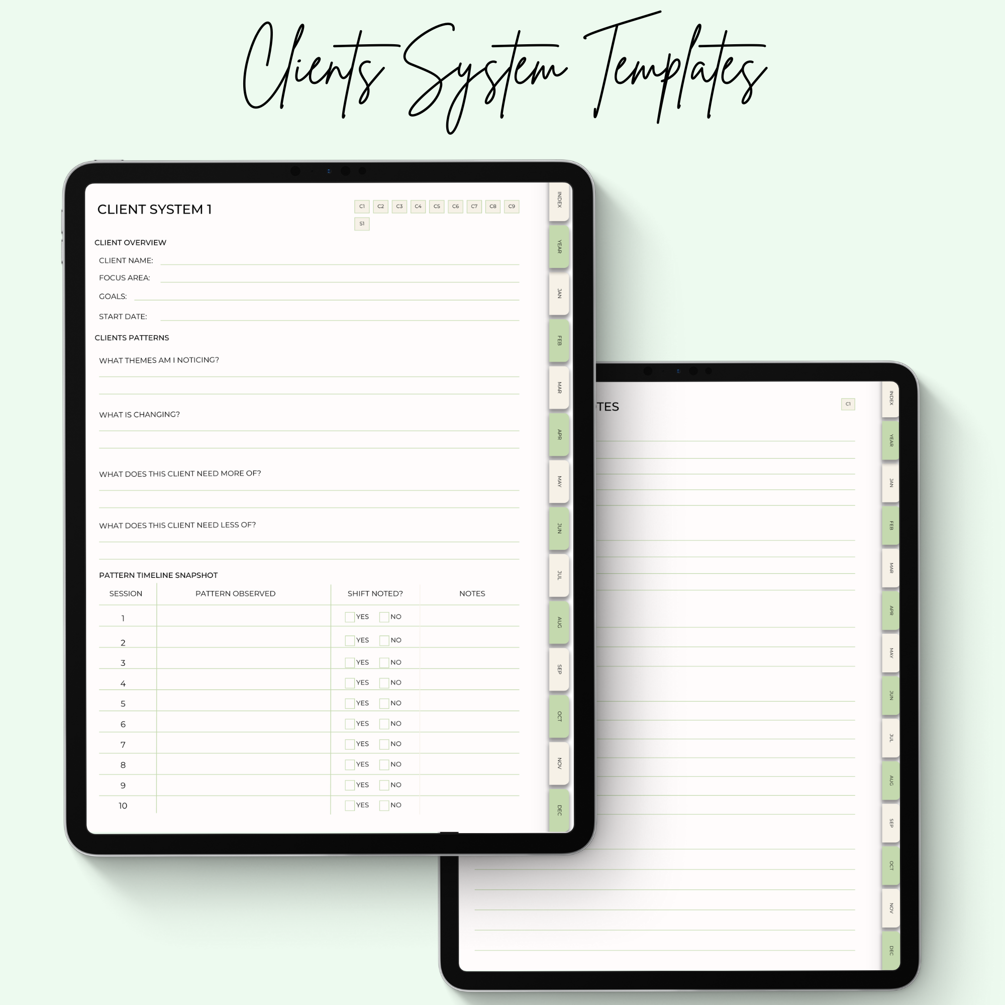2026 Digital Planner for IPAD: The CEO Operating System & Client CRM (Goodnotes Template) – Image 2