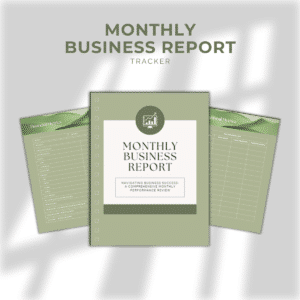 monthly business tracker