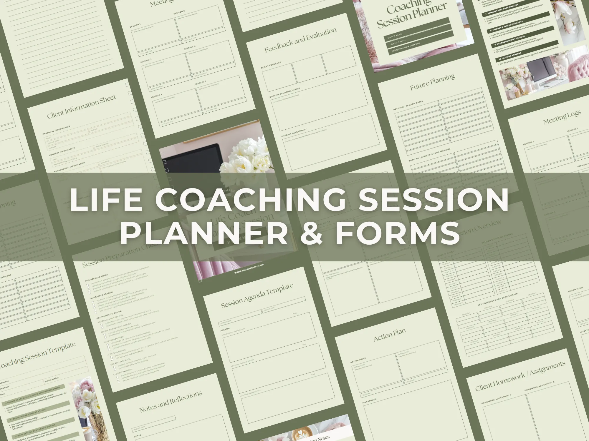 Life Coaching Session Planner and Forms